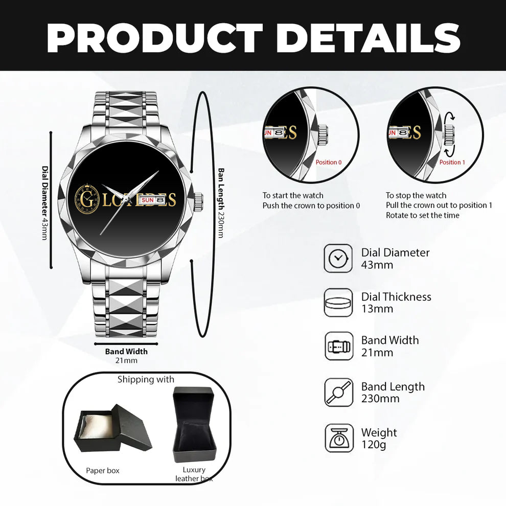 DEREK K3579-02 Luxury Alloy-Men Watch, Personalized Premium Gift for Anniversary