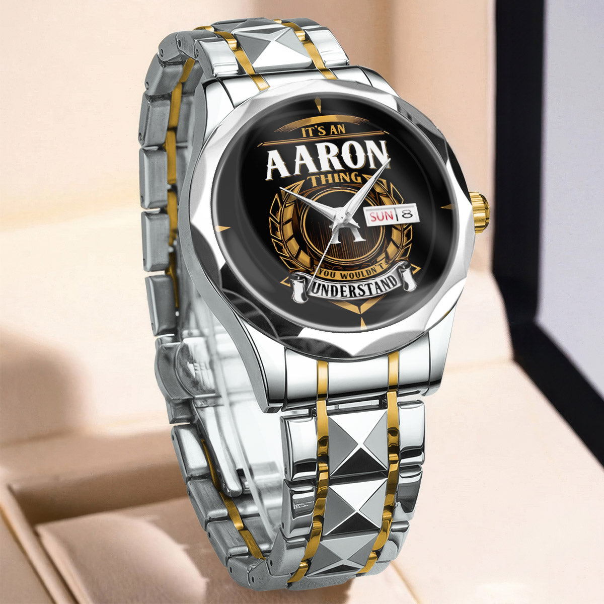 AARON K3579-02 Luxury Alloy-Men Watch, Personalized Premium Gift for Anniversary