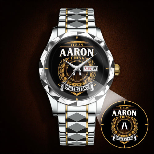 AARON K3579-02 Luxury Alloy-Men Watch, Personalized Premium Gift for Anniversary