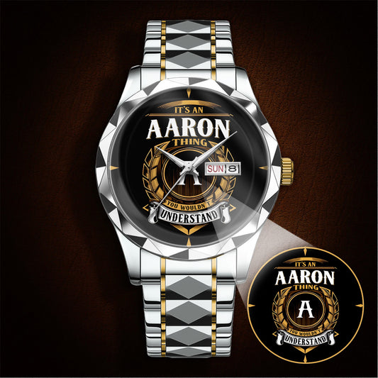 AARON K3579-02 Luxury Alloy-Men Watch, Personalized Premium Gift for Anniversary