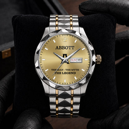 ABBOTT K3579-109 Luxury Alloy-Men Watch, Personalized Premium Gift for Anniversary