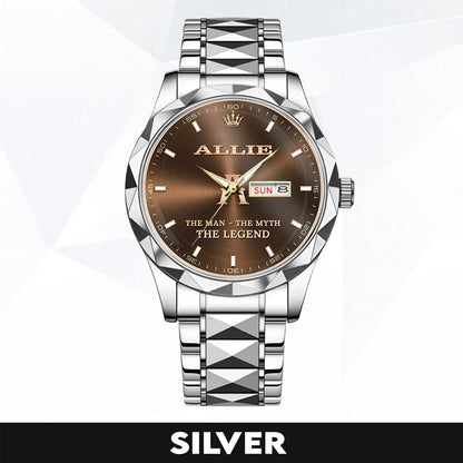 ALLIE K3579-102 Luxury Alloy-Men Watch, Personalized Premium Gift for Anniversary
