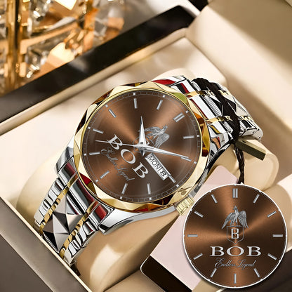 BOB K3579-106 Luxury Alloy-Men Watch, Personalized Premium Gift for Anniversary