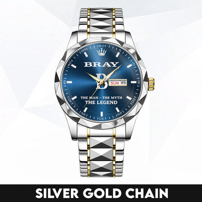 BRAY K3579-103 Luxury Alloy-Men Watch, Personalized Premium Gift for Anniversary