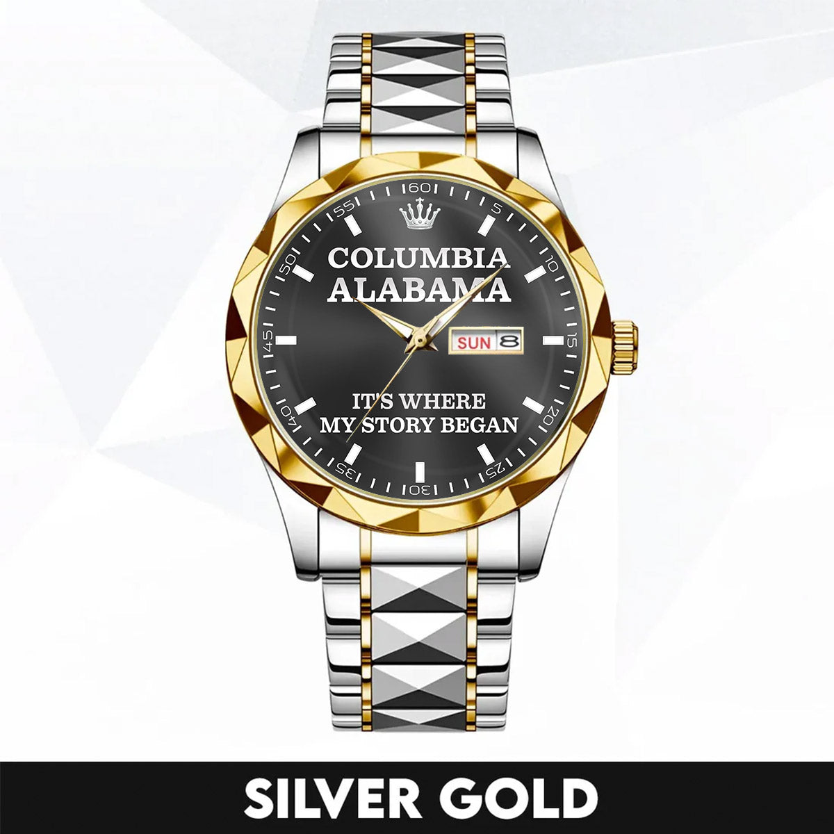 Columbia, Alabama - Home Is Where My Story Began | Hometown Watch Gift for Men & Women