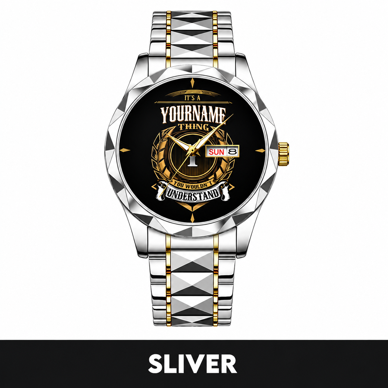 Custom Name Watch K3579-02 Personalized Luxury Gift