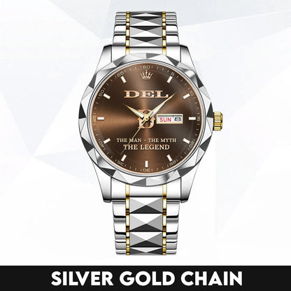 DEL K3579-102 Luxury Alloy-Men Watch, Personalized Premium Gift for Anniversary