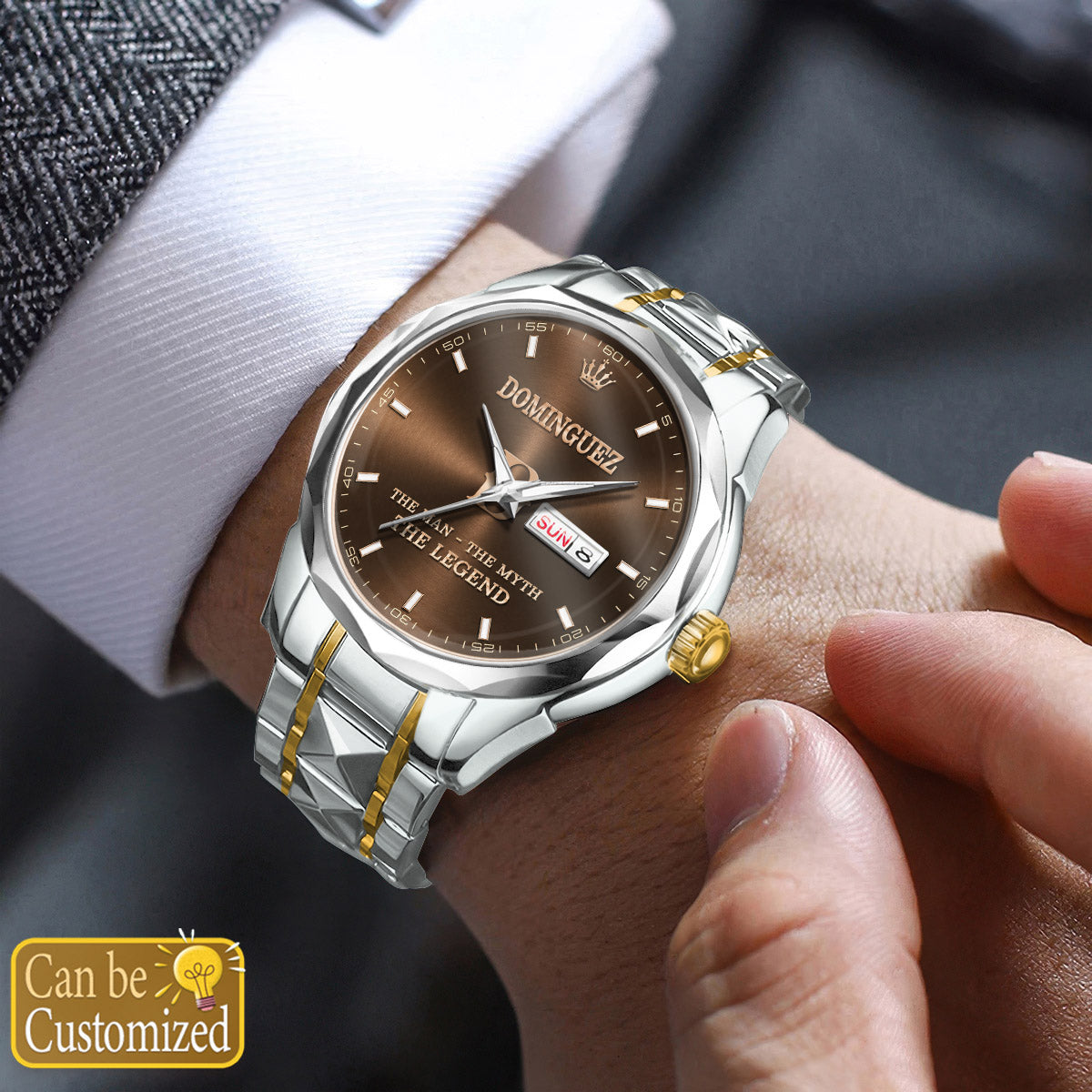 DOMINGUEZ K3579-102 Luxury Alloy-Men Watch, Personalized Premium Gift for Anniversary
