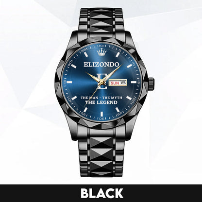 ELIZONDO K3579-103 Luxury Alloy-Men Watch, Personalized Premium Gift for Anniversary