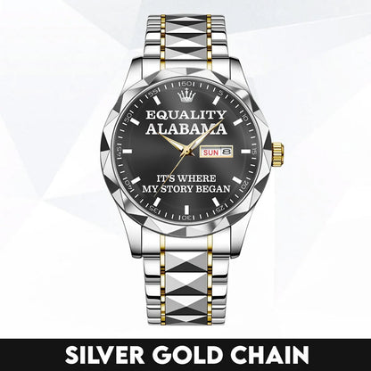 Equality, Alabama - Home Is Where My Story Began | Hometown Watch Gift for Men & Women
