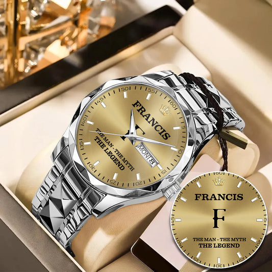FRANCIS K3579-109 Luxury Alloy-Men Watch, Personalized Premium Gift for Anniversary