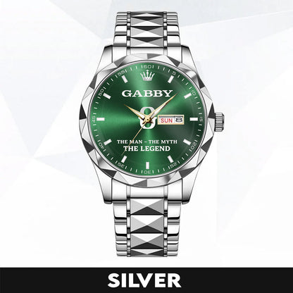 GABBY K3579-101 Luxury Alloy-Men Watch, Personalized Premium Gift for Anniversary