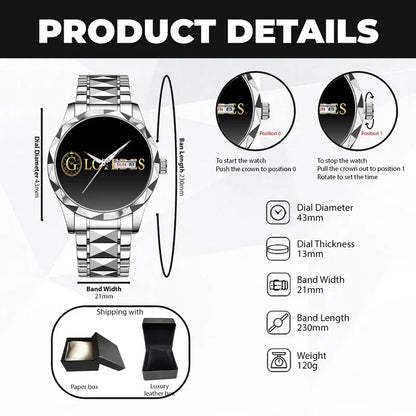 BERNIE K3579-109 Luxury Alloy-Men Watch, Personalized Premium Gift for Anniversary