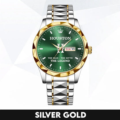 HOUSTON K3579-101 Luxury Alloy-Men Watch, Personalized Premium Gift for Anniversary