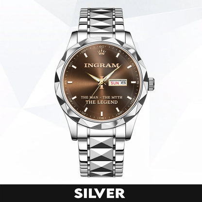 INGRAM K3579-102 Luxury Alloy-Men Watch, Personalized Premium Gift for Anniversary