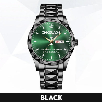 INGRAM K3579-101 Luxury Alloy-Men Watch, Personalized Premium Gift for Anniversary