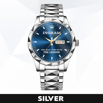 INGRAM K3579-103 Luxury Alloy-Men Watch, Personalized Premium Gift for Anniversary