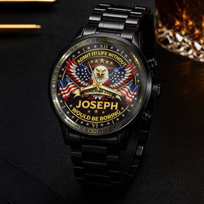 Red Sport Watch - Water Resistant