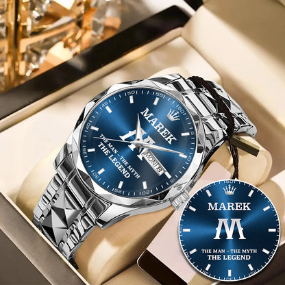 MAREK K3579-103 Luxury Alloy-Men Watch, Personalized Premium Gift for Anniversary