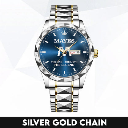 MAYES K3579-103 Luxury Alloy-Men Watch, Personalized Premium Gift for Anniversary