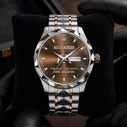 MCCRACKEN K3579-102 Luxury Alloy-Men Watch, Personalized Premium Gift for Anniversary