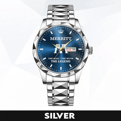 MERRITT K3579-103 Luxury Alloy-Men Watch, Personalized Premium Gift for Anniversary