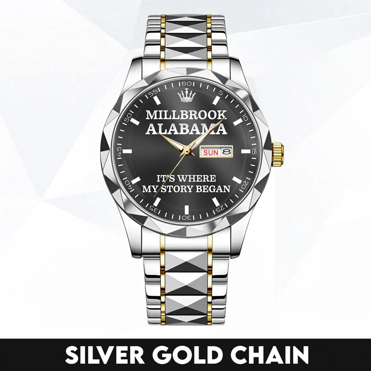 Millbrook, Alabama - Home Is Where My Story Began | Hometown Watch Gift for Men & Women