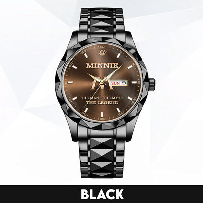 MINNIE K3579-102 Luxury Alloy-Men Watch, Personalized Premium Gift for Anniversary