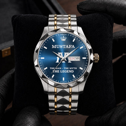 MUSTAFA K3579-103 Luxury Alloy-Men Watch, Personalized Premium Gift for Anniversary