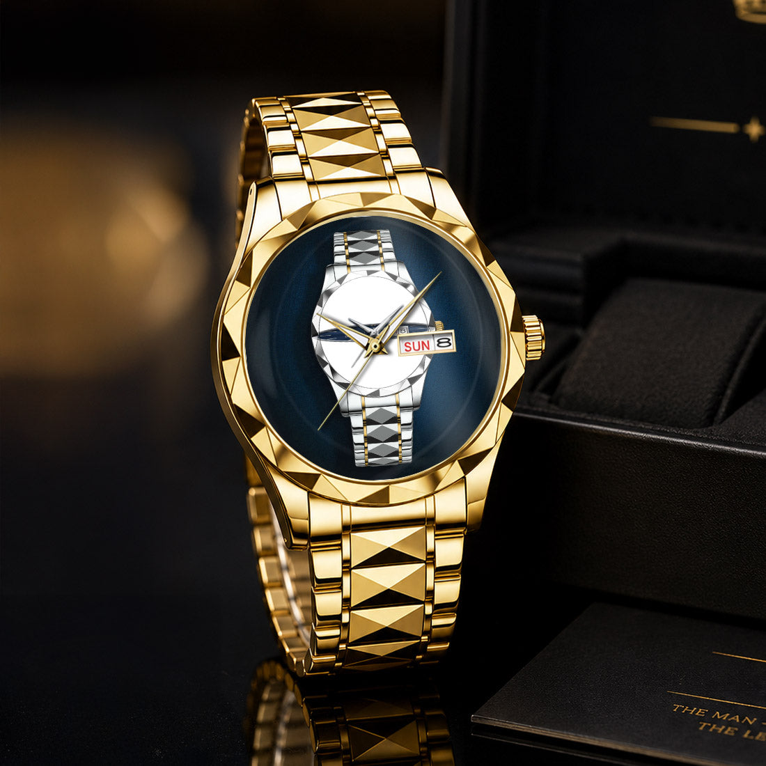 MCOKUP-FACEBOOK K3579-109 Luxury Alloy-Men Watch, Personalized Premium Gift for Anniversary