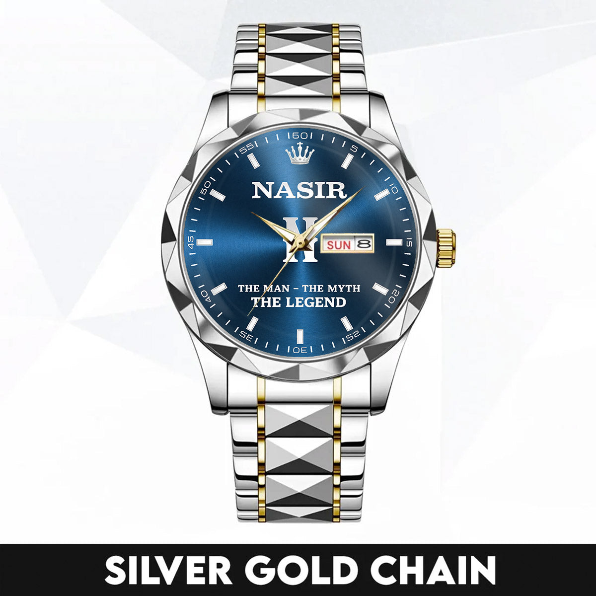 NASIR K3579-103 Luxury Alloy-Men Watch, Personalized Premium Gift for Anniversary