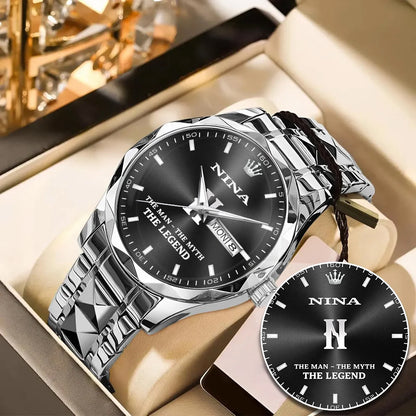 NINA K3579-104 Luxury Alloy-Men Watch, Personalized Premium Gift for Anniversary