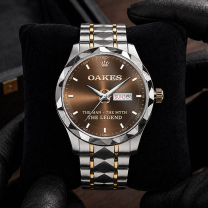 OAKES K3579-102 Luxury Alloy-Men Watch, Personalized Premium Gift for Anniversary