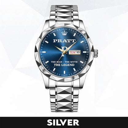 PRATT K3579-103 Luxury Alloy-Men Watch, Personalized Premium Gift for Anniversary