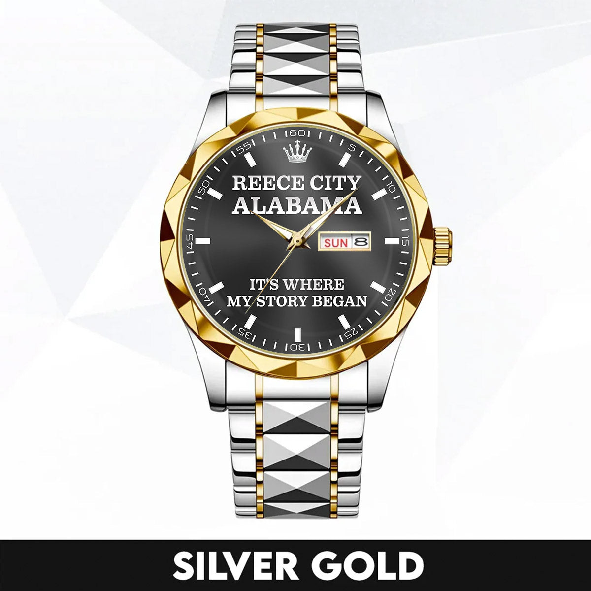 Reece-City, Alabama - Home Is Where My Story Began | Hometown Watch Gift for Men & Women