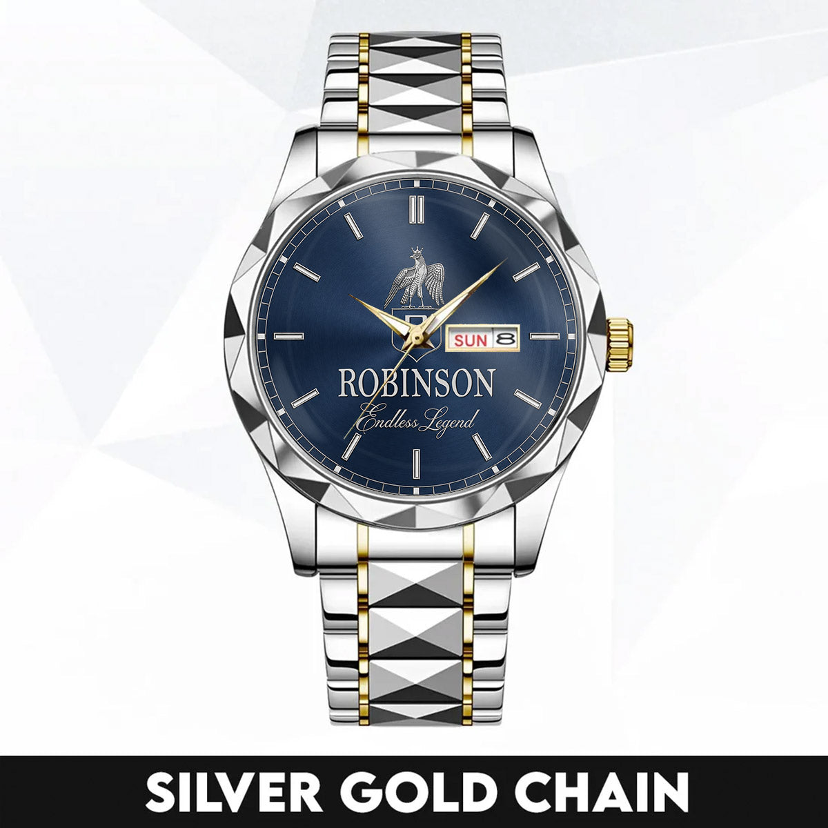 ROBINSON K3579-10-Men Watch, Personalized