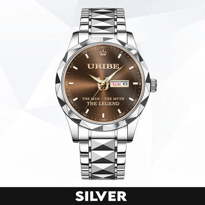 URIBE K3579-102 Luxury Alloy-Men Watch, Personalized Premium Gift for Anniversary