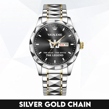 WADE K3579-104 Luxury Alloy-Men Watch, Personalized Premium Gift for Anniversary
