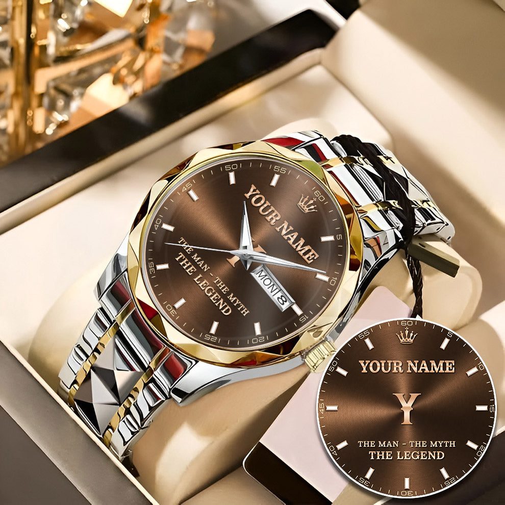 Glotedes K3579-102 Custom Engraved & Personalized Watches for Men