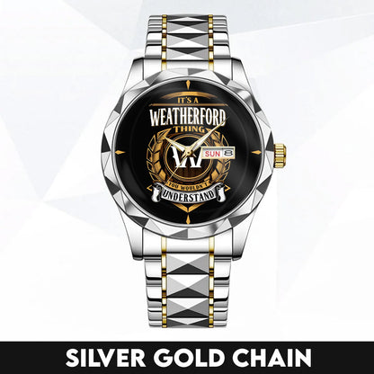 WEATHERFORD K3579-02 Luxury Alloy-Men Watch, Personalized Premium Gift for Anniversary