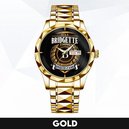 BRIDGETTE K3579-02 Luxury Alloy-Men Watch, Personalized Premium Gift for Anniversary