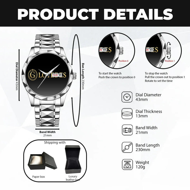 ALLK 3579-02 Luxury Alloy-Men Watch, Personalized Premium Gift for Anniversary