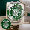 WOOLSEY K3579-03 Personalized Green Submariner Watch, Premium Gift for Anniversary