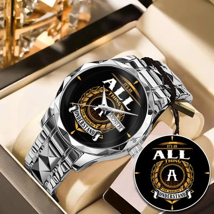 ALLK 3579-02 Luxury Alloy-Men Watch, Personalized Premium Gift for Anniversary