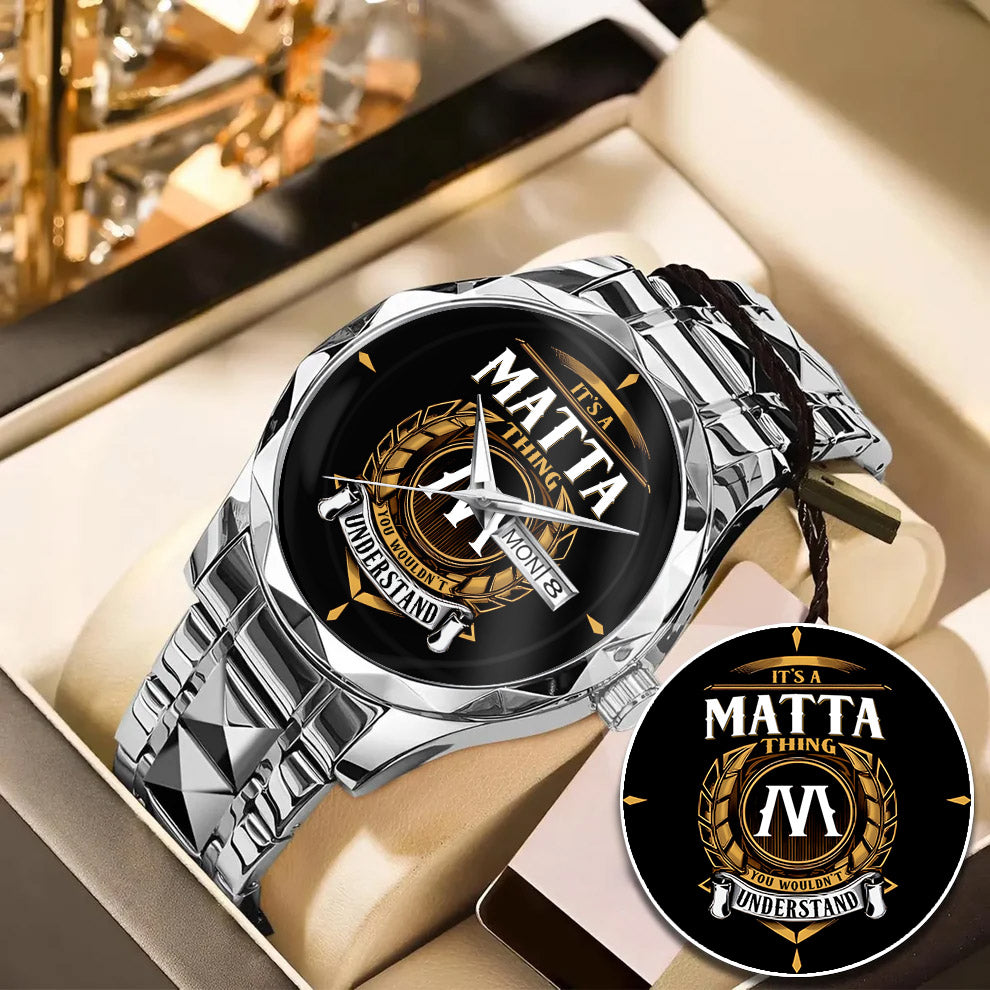 MATTA K3579-02 Luxury Alloy-Men Watch, Personalized Premium Gift for Anniversary