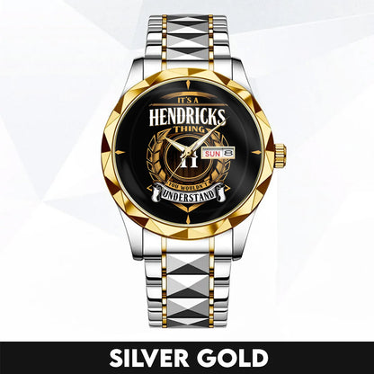 HENDRICKS K3579-02 Luxury Alloy-Men Watch, Personalized Premium Gift for Anniversary