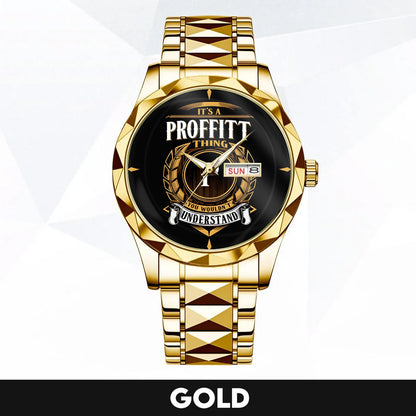 PROFFITT K3579-02 Luxury Alloy-Men Watch, Personalized Premium Gift for Anniversary