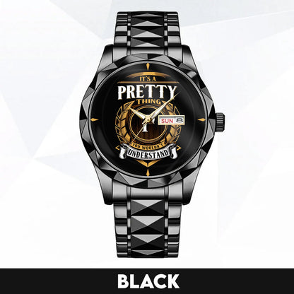 PRETTY K3579-02 Luxury Alloy-Men Watch, Personalized Premium Gift for Anniversary