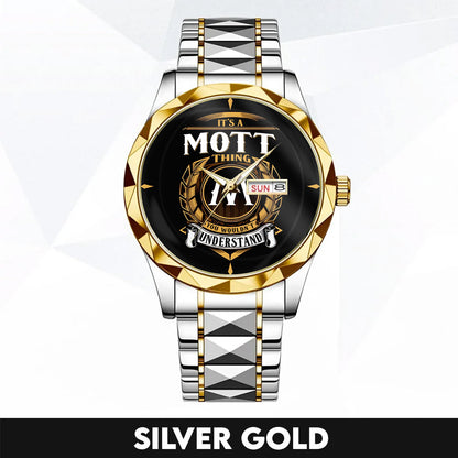MOTT K3579-02 Luxury Alloy-Men Watch, Personalized Premium Gift for Anniversary