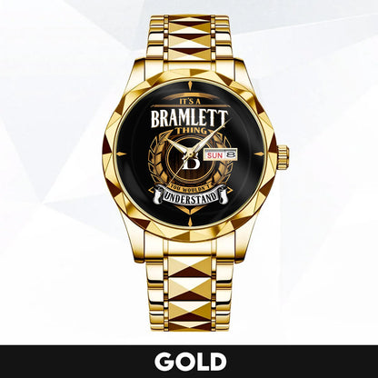 BRAMLETT K3579-02 Luxury Alloy-Men Watch, Personalized Premium Gift for Anniversary
